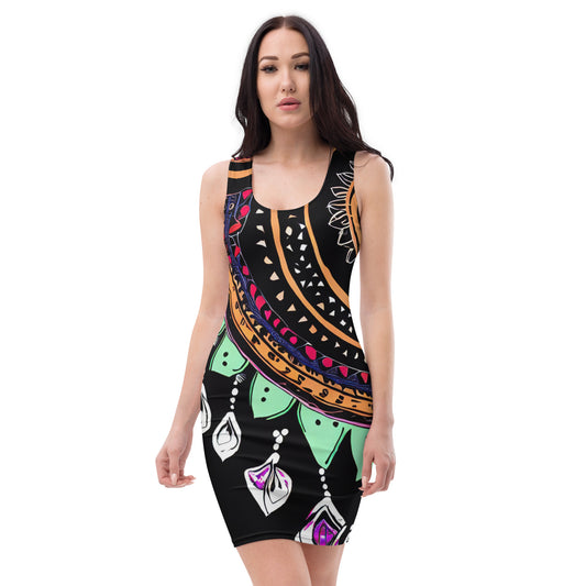 DMV 0180 Boho Bodycon dress