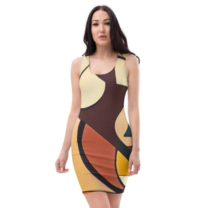 DMV 0296 Abstract Art Bodycon dress