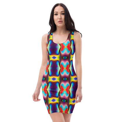 DMV 1350 Psy Artsy Bodycon dress