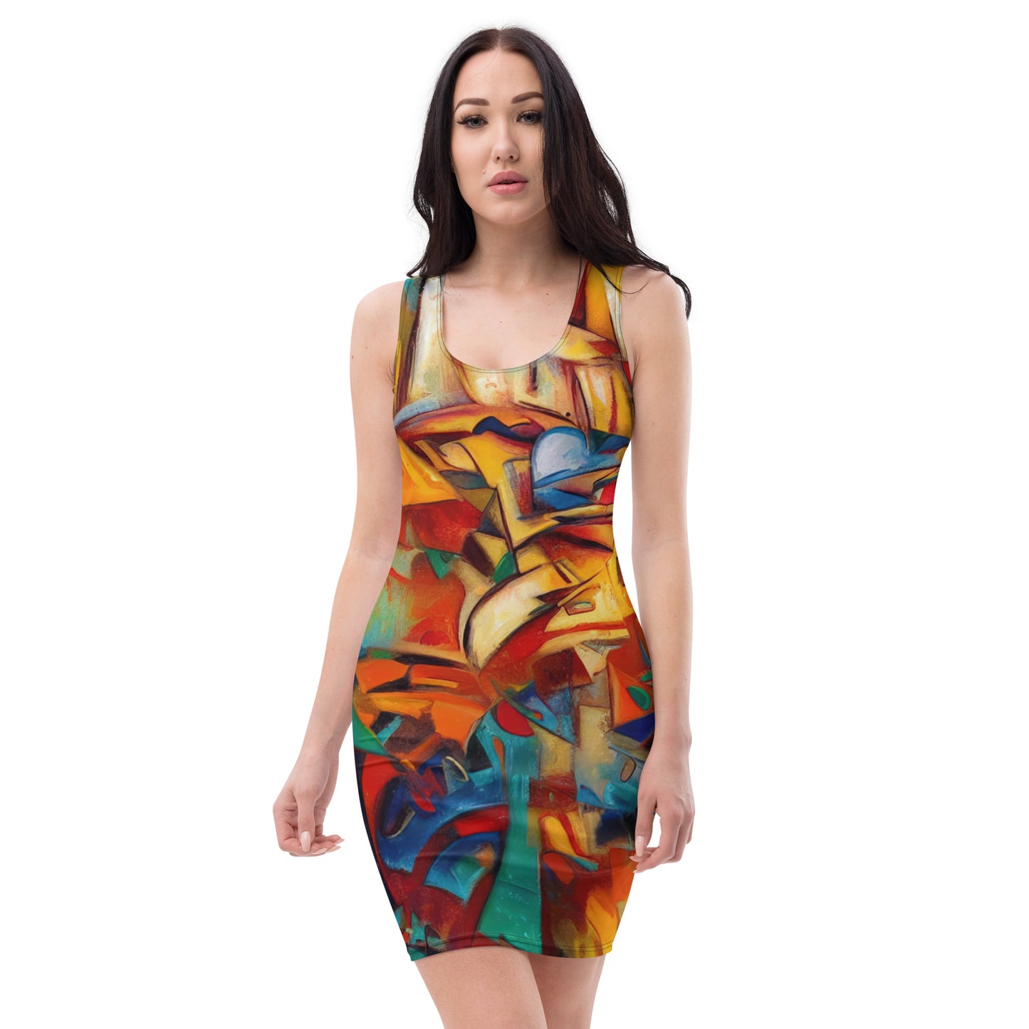 DMV 0416 Abstract Art Bodycon dress