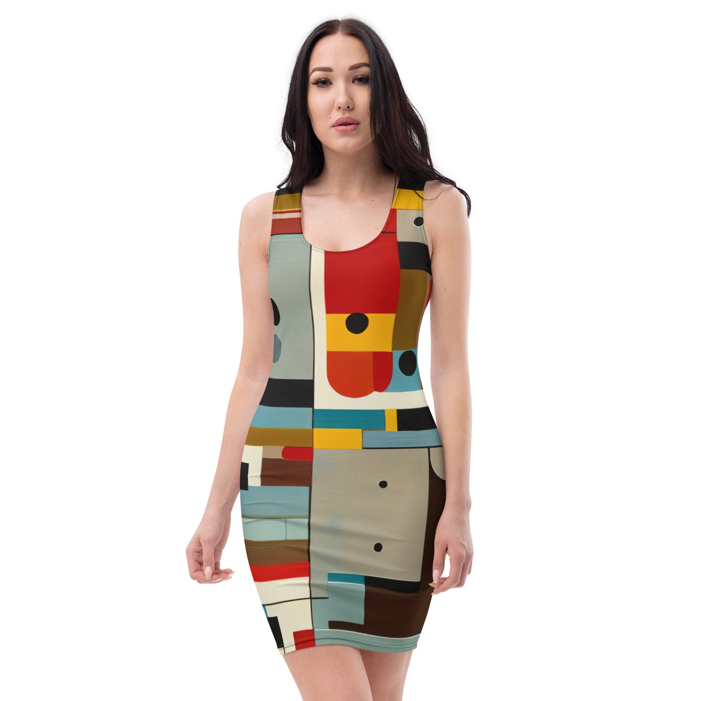 DMV 0413 Abstract Art Bodycon dress