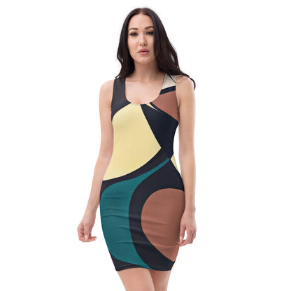 DMV 0179 Abstract Art Bodycon dress