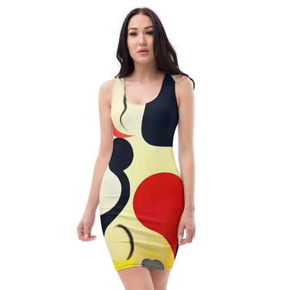 DMV 1356 Retro Art Bodycon dress