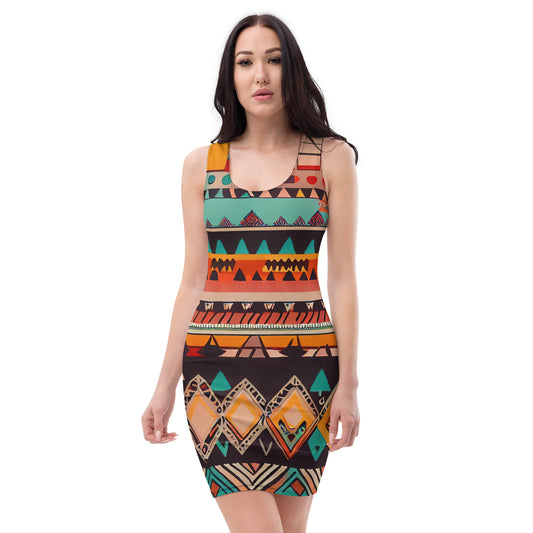 DMV 0415 Boho Bodycon dress