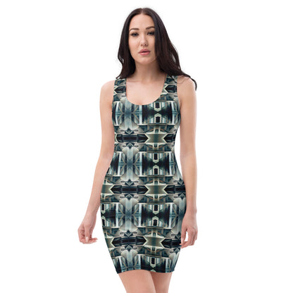 DMV 0414 Conceptual Artsy Bodycon dress