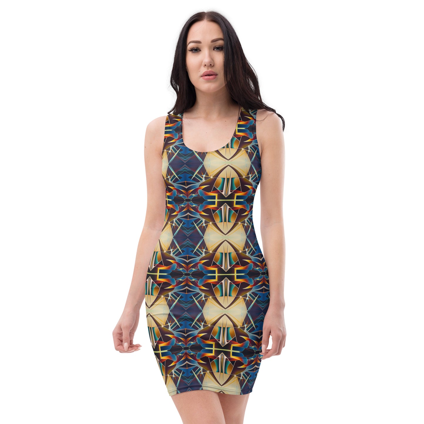 DMV 0406 Conceptual Artsy Bodycon dress