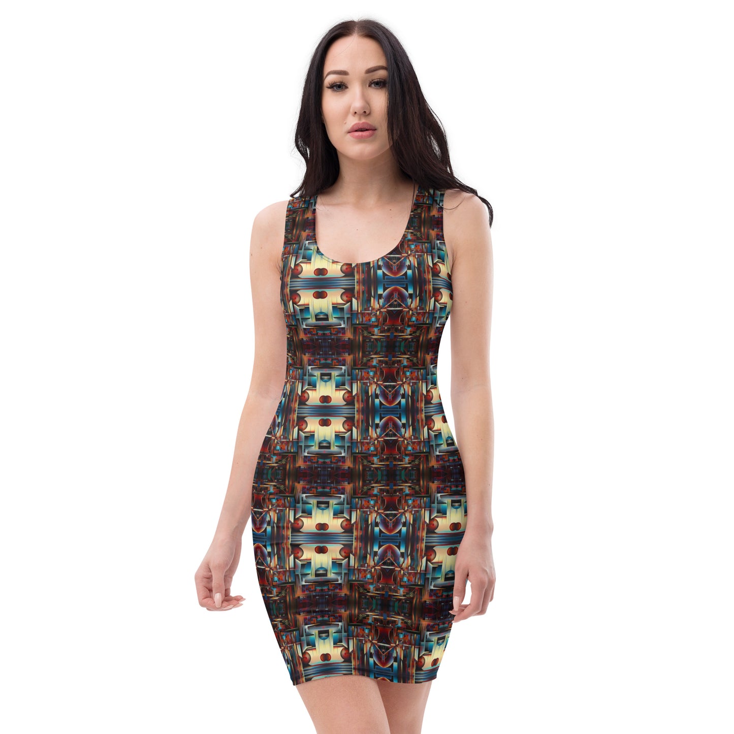 DMV 0188 Conceptual Artsy Bodycon dress