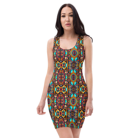 DMV 0426 Psy Artsy Bodycon dress