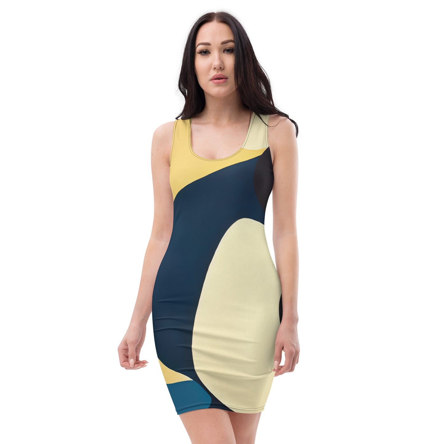 DMV 0421 Retro Art Bodycon dress