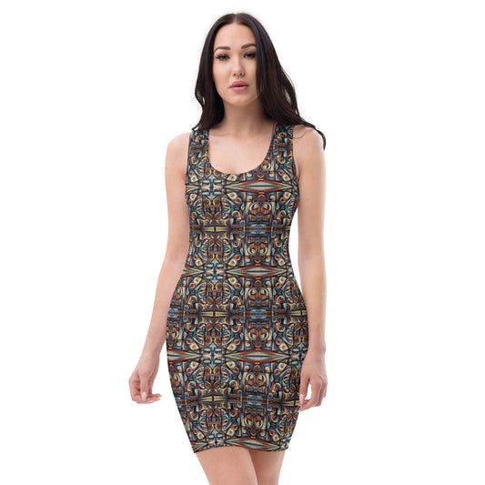 DMV 0670 Conceptual Artsy Bodycon dress