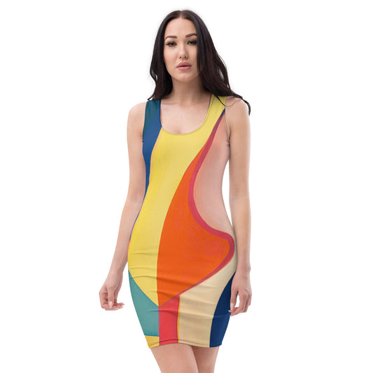 DMV 0685 Abstract Art Bodycon dress