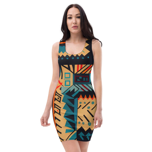 DMV 0831 Boho Bodycon dress