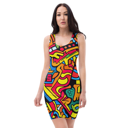 DMV 1097 Psy Art Bodycon dress