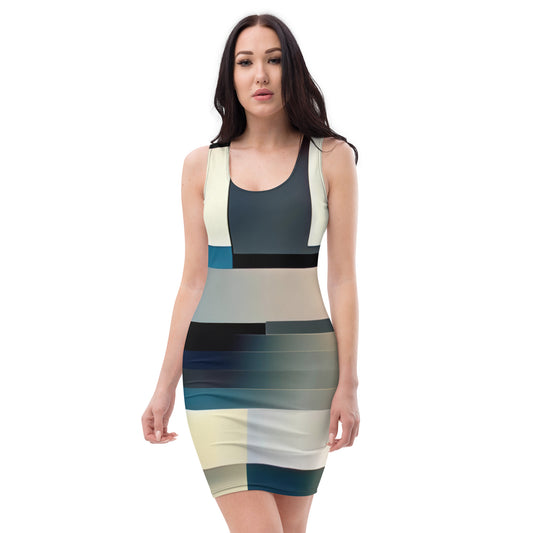 DMV 0583 Abstract Art Bodycon dress