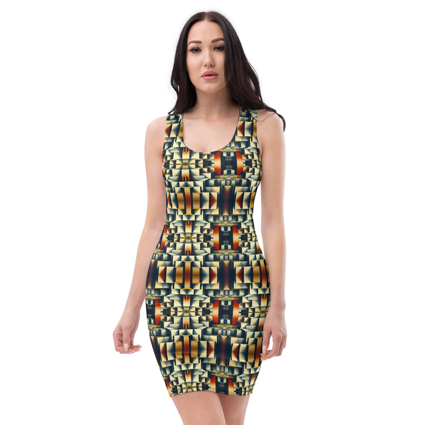 DMV 0661 Conceptual Artsy Bodycon dress