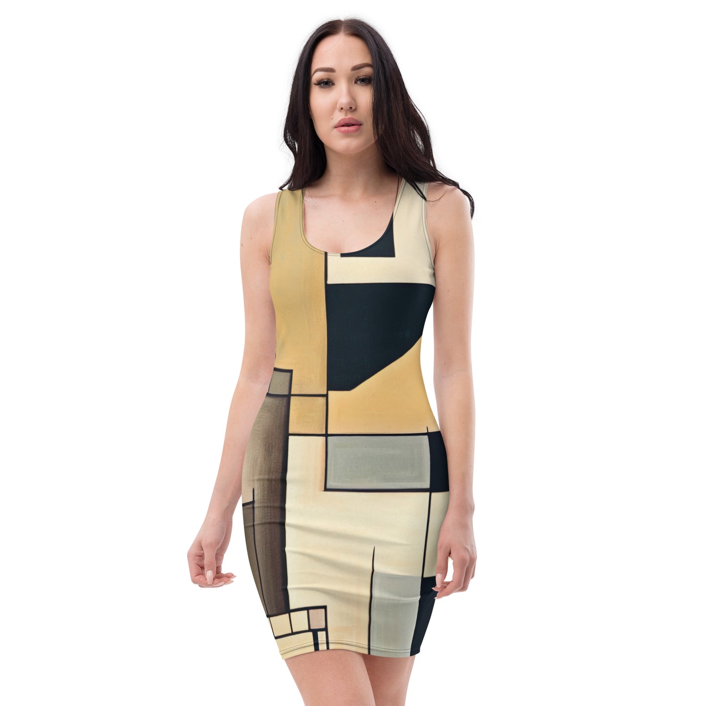 DMV 0789 Abstract Art Bodycon dress