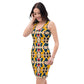 DMV 0236 Vintage Artsy Bodycon dress