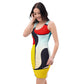 DMV 0037 Retro Art Bodycon dress