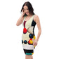 DMV 0055 Retro Art Bodycon dress