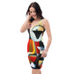 DMV 0022 Retro Art Bodycon dress