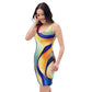 DMV 0162 Abstract Art Bodycon dress