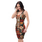 DMV 0107 Retro Art Bodycon dress