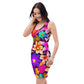 DMV 0136 Floral Bodycon dress