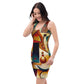 DMV 0143 Retro Art Bodycon dress