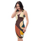 DMV 0296 Abstract Art Bodycon dress