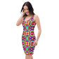 DMV 1357 Psy Artsy Bodycon dress