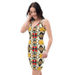 DMV 0204 Vintage Artsy Bodycon dress