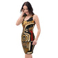 DMV 1521 Retro Art Bodycon dress