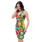 DMV 0193 Floral Bodycon dress