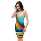 DMV 0151 Retro Art Bodycon dress