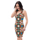 DMV 0410 Geo Boho Bodycon dress