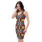 DMV 0855 Vintage Artsy Bodycon dress