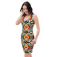 DMV 0869 Vintage Artsy Bodycon dress