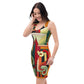 DMV 1193 Retro Art Bodycon dress