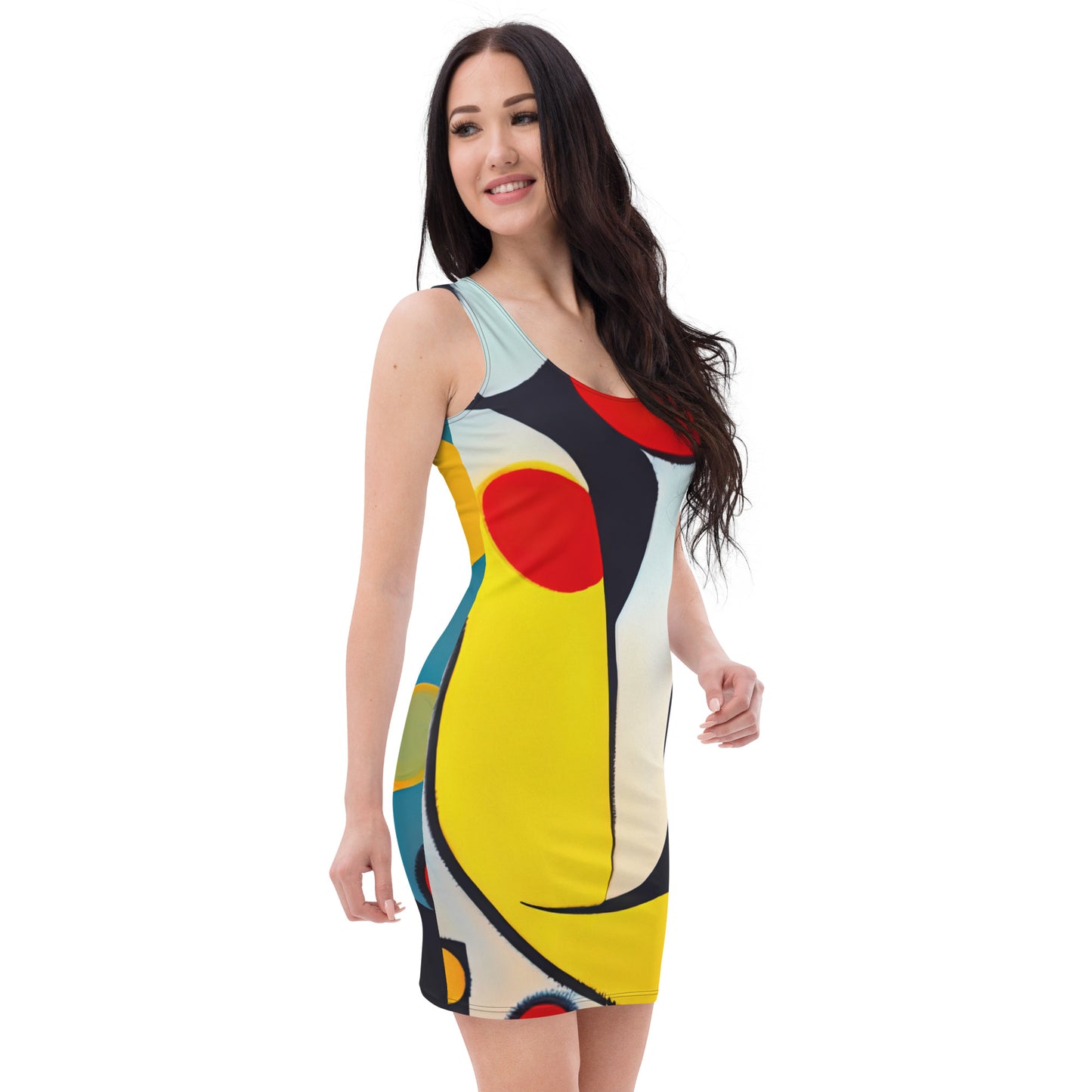 DMV 0037 Retro Art Bodycon dress