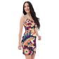 DMV 0253 Floral Bodycon dress