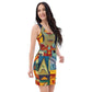 DMV 0237 Retro Art Bodycon dress