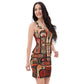 DMV 0107 Retro Art Bodycon dress