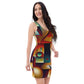 DMV 0143 Retro Art Bodycon dress