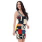 DMV 0141 Retro Art Bodycon dress