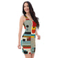 DMV 0413 Abstract Art Bodycon dress