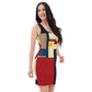 DMV 0205 Abstract Art Bodycon dress