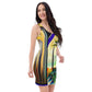 DMV 0258 Retro Art Bodycon dress