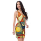 DMV 0298 Retro Art Bodycon dress