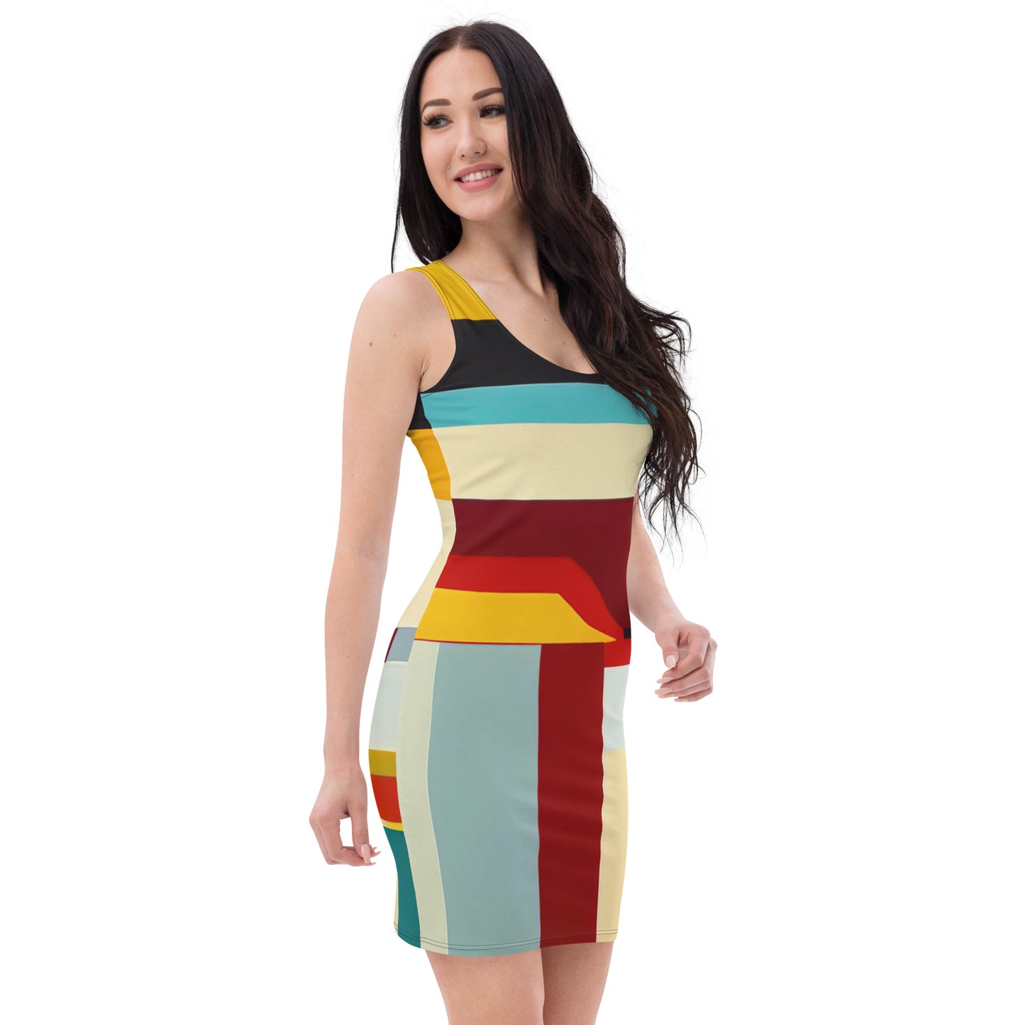 DMV 0182 Abstract Art Bodycon dress