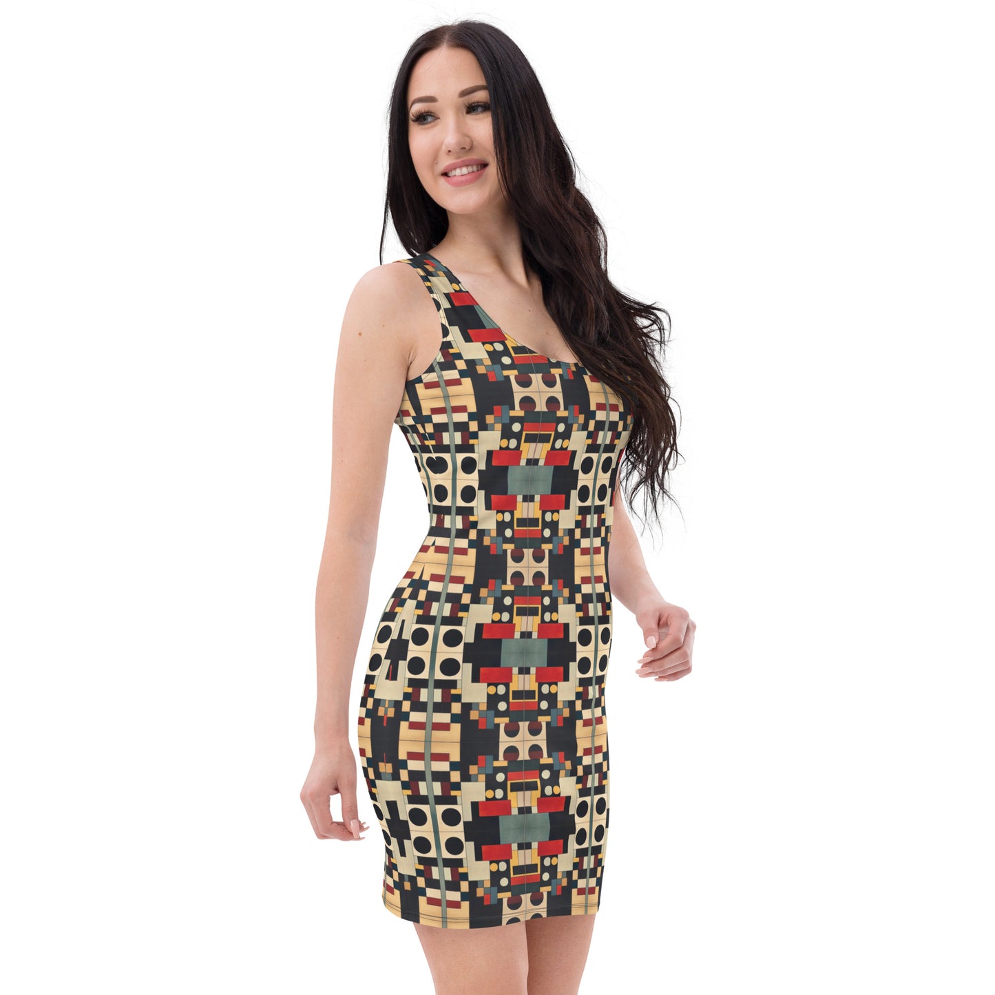 DMV 0510 Geo Boho Bodycon dress